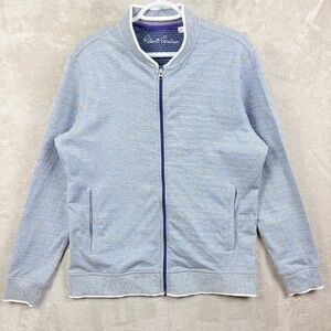 Robert Graham Full Zip Jacket Heather Blue Men’s Size Large